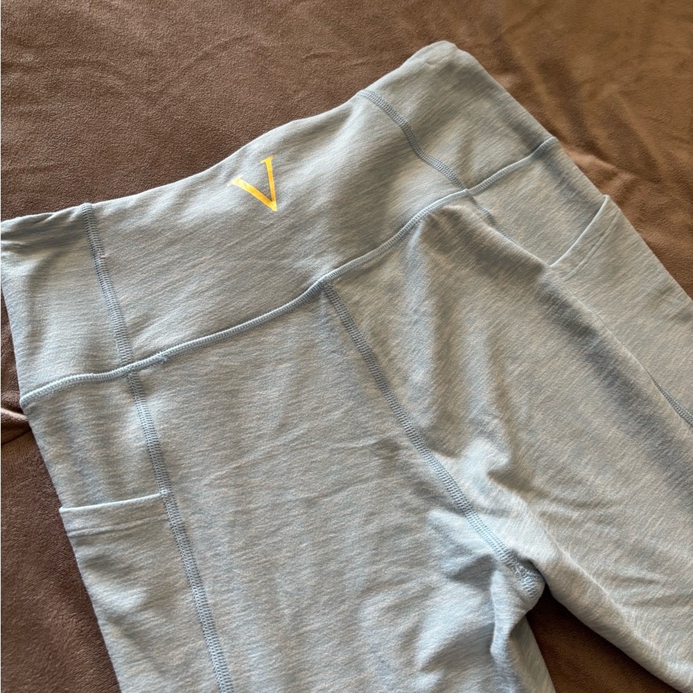 Victoria's Secret Light Blue Mid-Rise Leggings - Size 6 - Picture 3 of 5